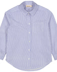 Marmar - tommy - kids poplin shirt - bolich blue stripes