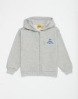 Maison Mangostan - zip hoodie - grey melange