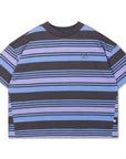 Repose Ams - boxy tee - grey purple stripe