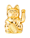 Lucky cat - waving cat - shiny gold