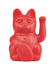 Lucky cat - courage waving cat - red