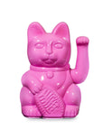 Lucky cat - waving cat - miami - glossy pink