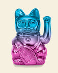 Lucky cat - player one waving cat - shiny blue/pink