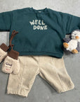 Hygge Selection - corduroy fleece baby pants - cream