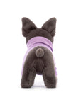 Jellycat - purple sweater french bulldog