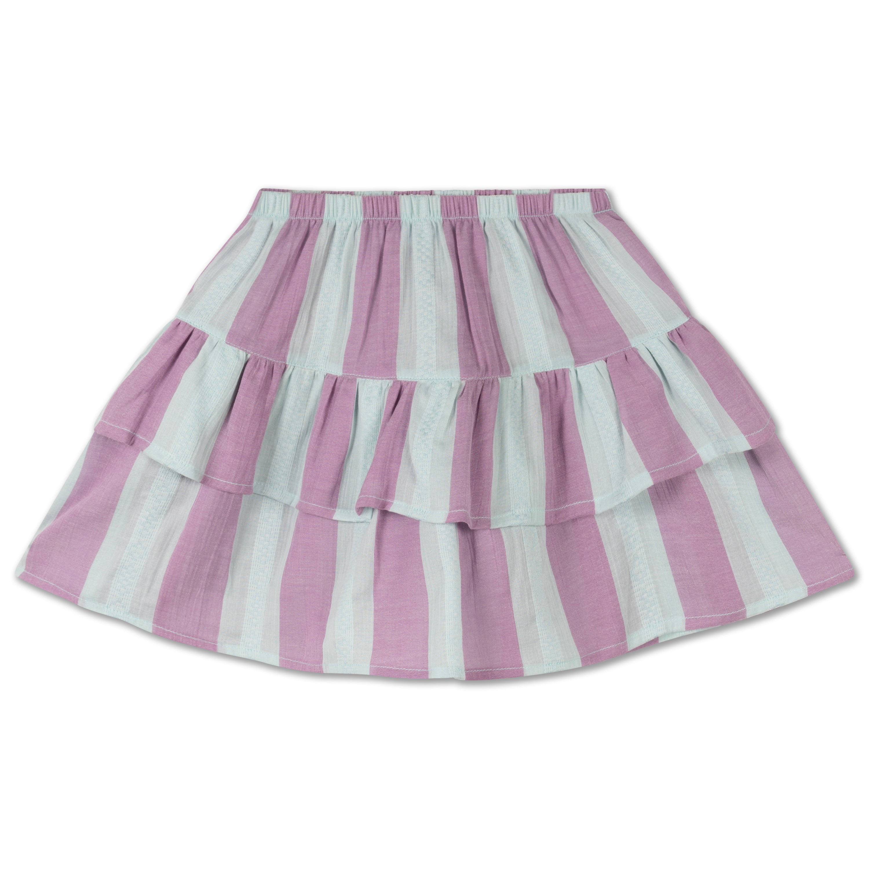 Repose ams - poet skirt - soft aqua violet stripe