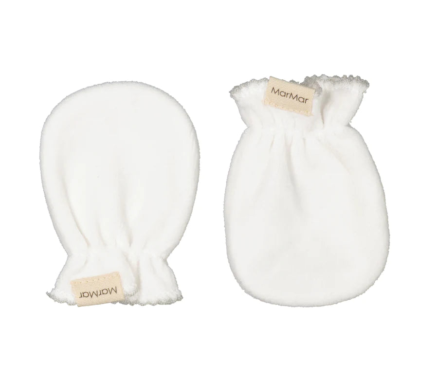 Marmar - velvet newborn gloves - morning dew picot