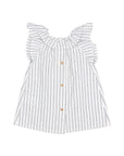 Buho - bb - embroidery stripes dress - white