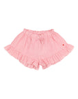 Buho - kids - gingham shorts - coral red