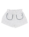 Buho - kids - stripes shorts - white