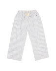 Buho - kids - stripes pants - white