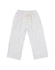 Buho - kids - stripes pants - white