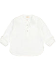 Buho - kids - linen kurta shirt - white