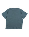 Buho - kids - pocket linen t-shirt - blue teal