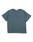 Buho - kids - pocket linen t-shirt - blue teal