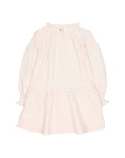 Buho - kids - bobble plumeti dress - cream pink