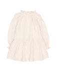 Buho - kids - bobble plumeti dress - cream pink