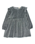 Buho - kids - velvet cuore dress - elephant