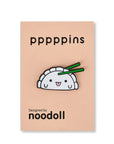 Noodoll - enamel pin - ricedumpling