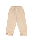 Buho - kids - soft velours pants - biscuit