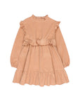 Buho - kids - soft velours dress - apple blossom