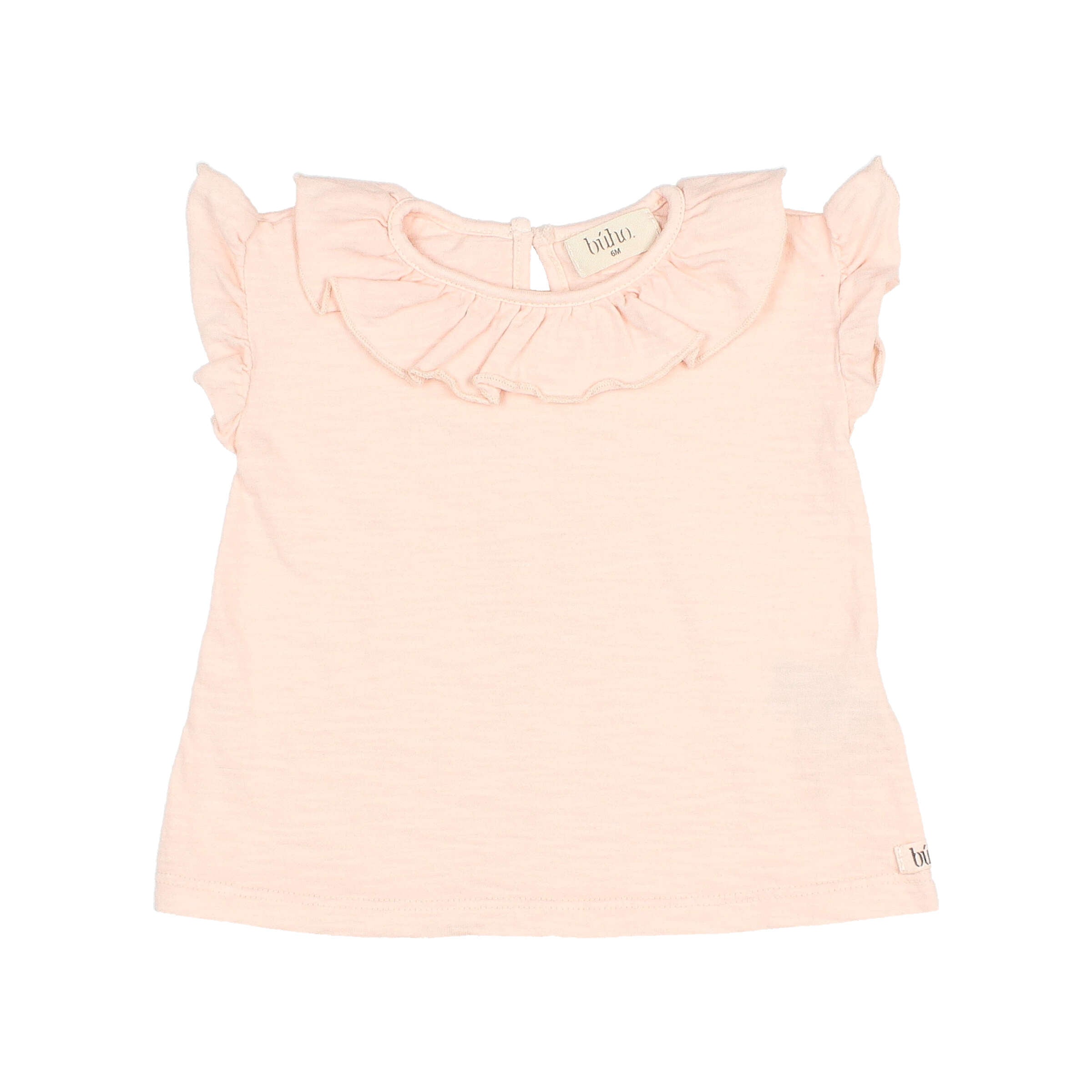 Buho - bb - frill collar t-shirt - light pink