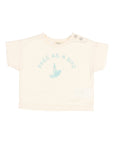 Buho - bb - bird t-shirt - talc