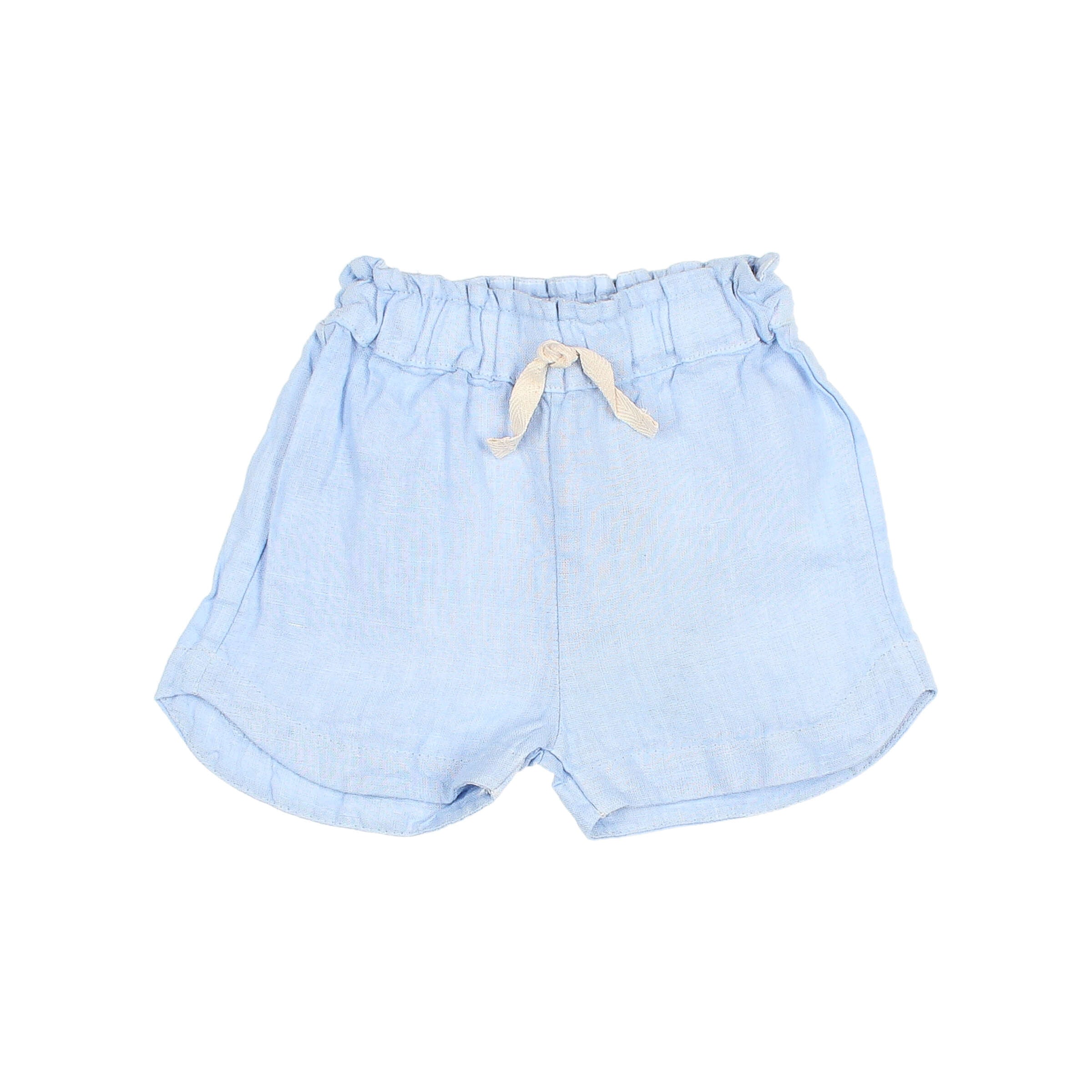 Buho - bb - linen shorts - placid blue