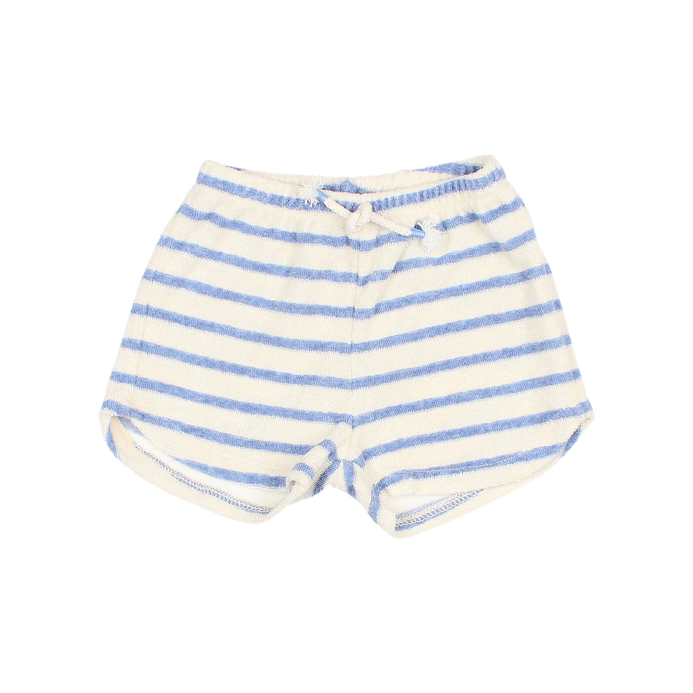 Buho - bb - terry stripes shorts - placid blue