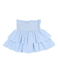 Buho - kids - lurex plumetti skirt - placid blue
