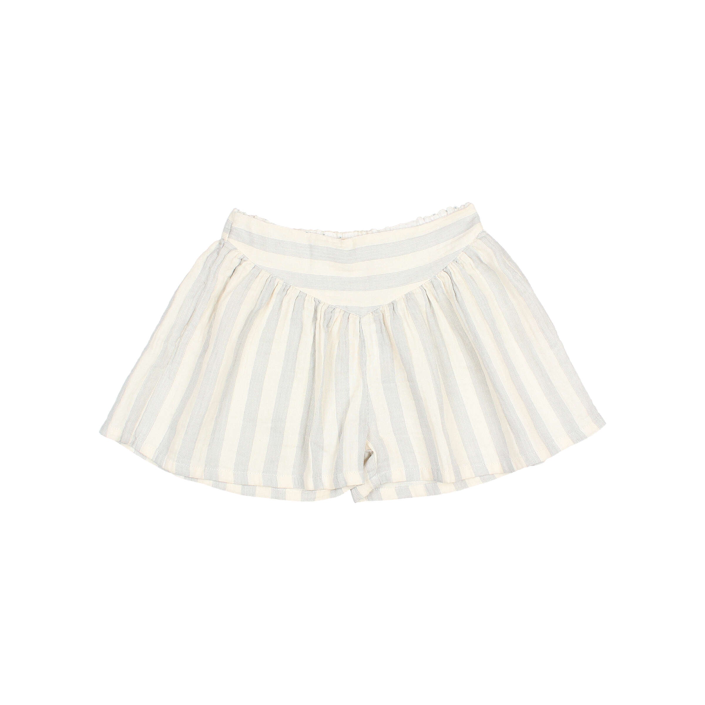 Buho - kids - stripes shorts - sky grey