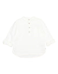 Buho - kids - linen kurta shirt - white