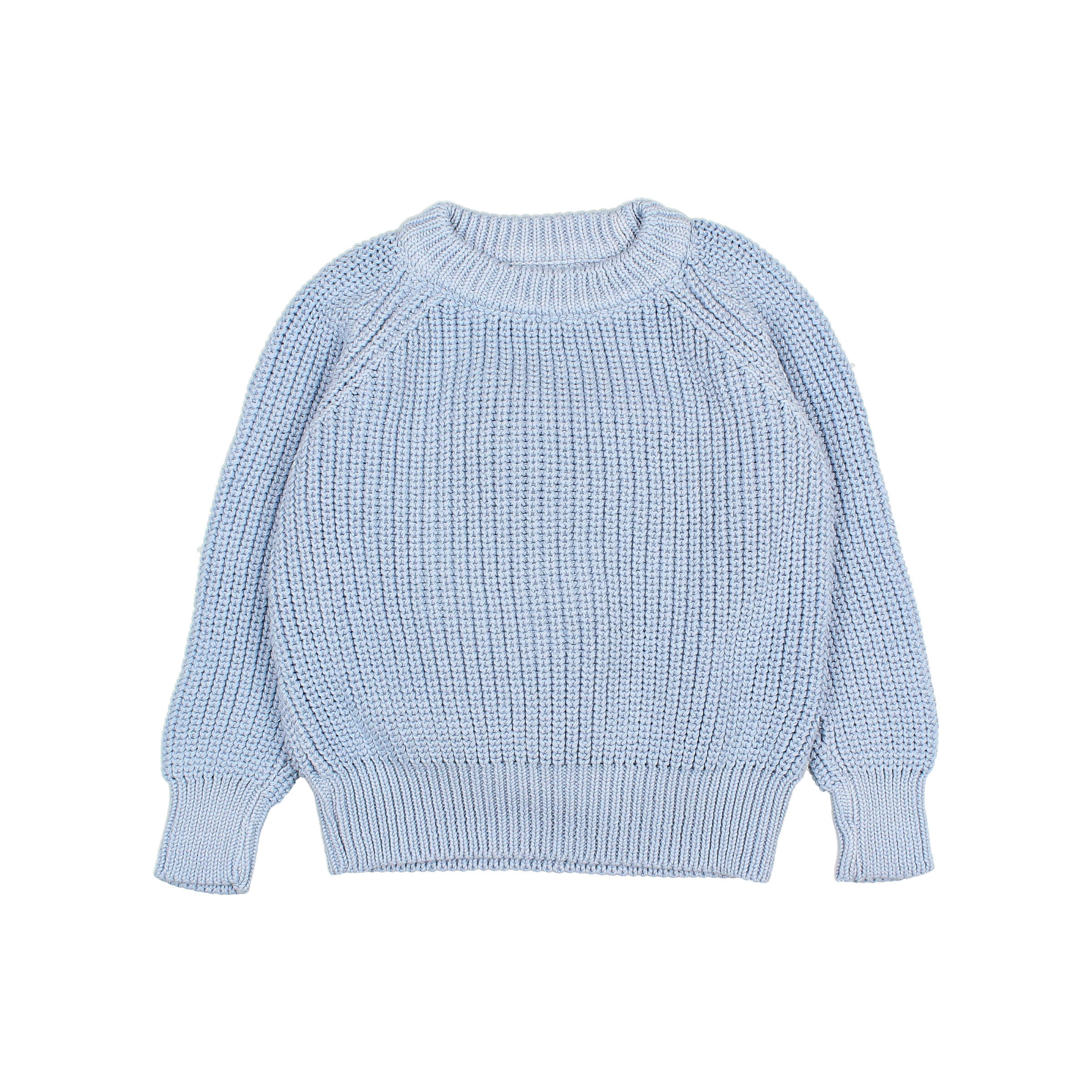 Buho - kids - cotton knit jumper - placid blue