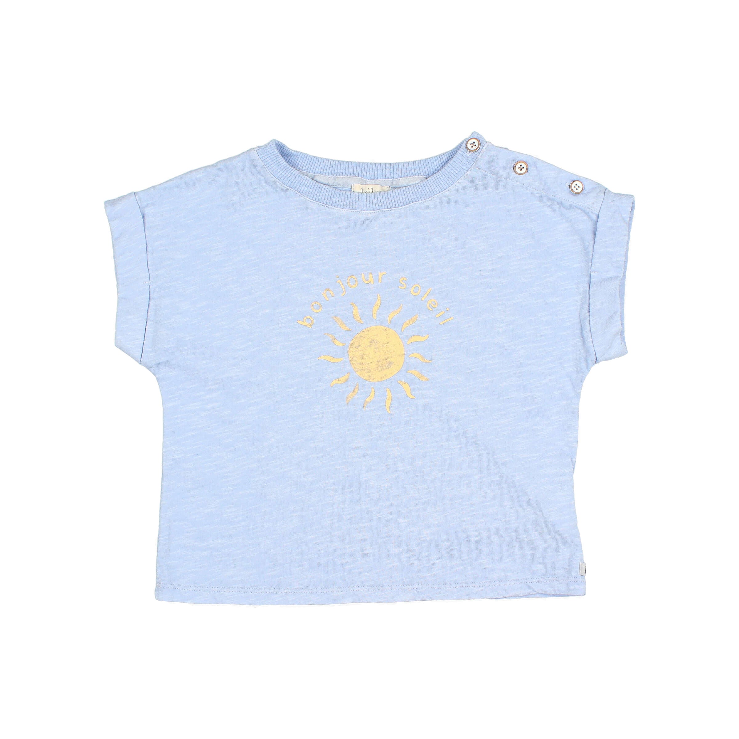 Buho - kids -  soleil t-shirt - placid blue
