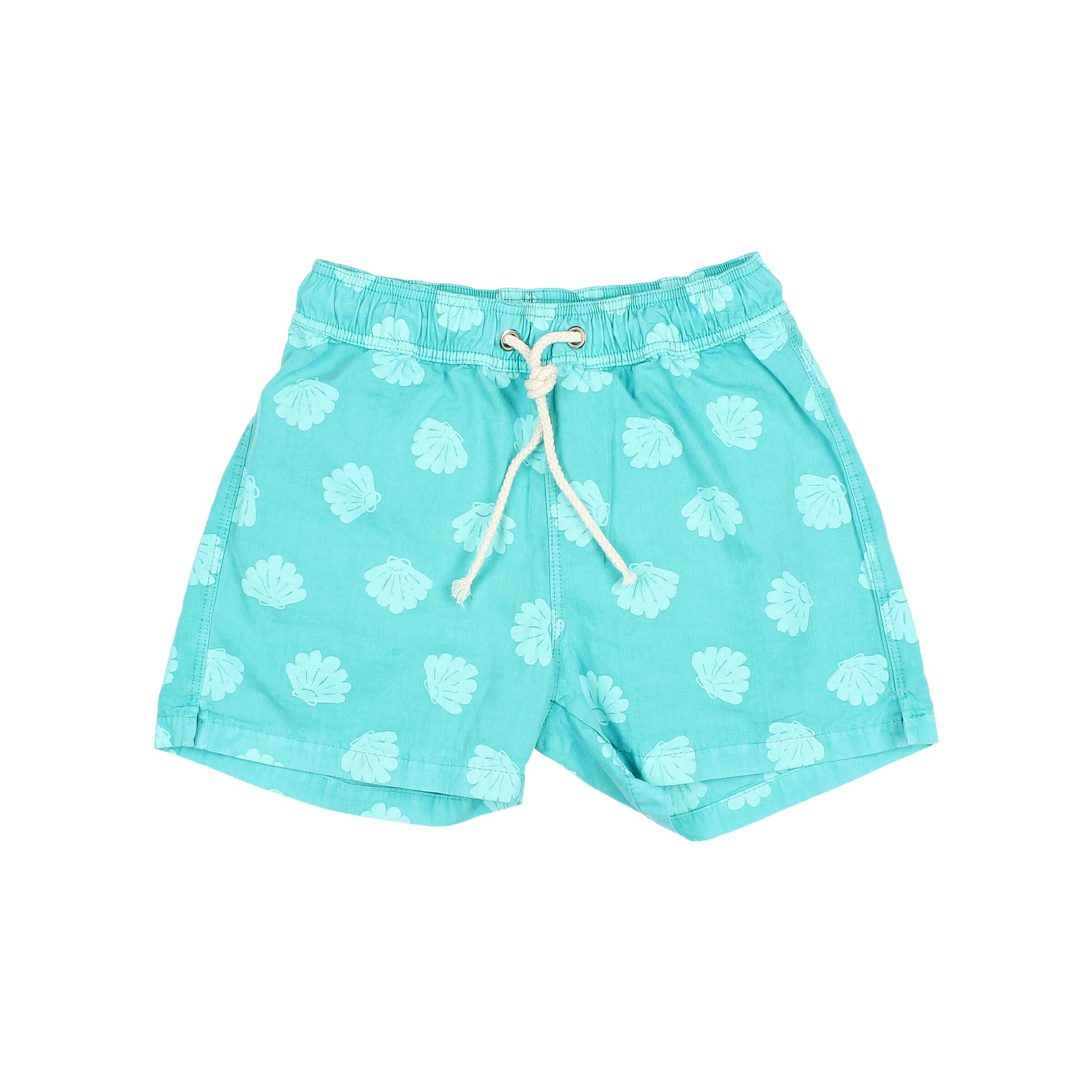 Buho - kids - shell swim shorts - pool green