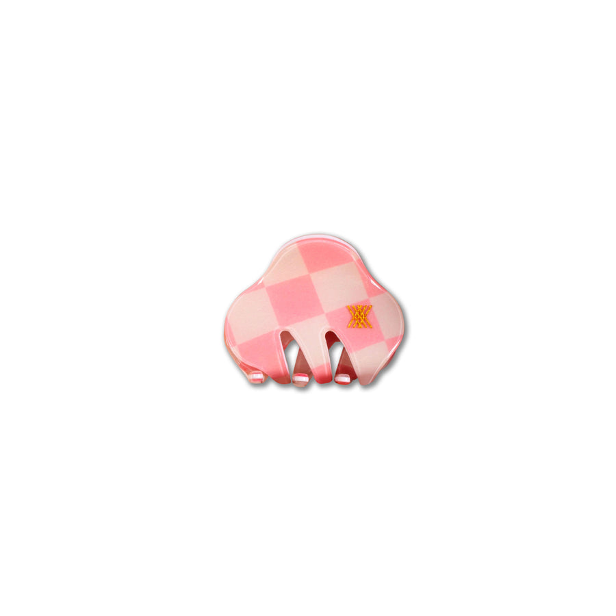 Repose Ams - Hair clamp small - Soft pink bb check
