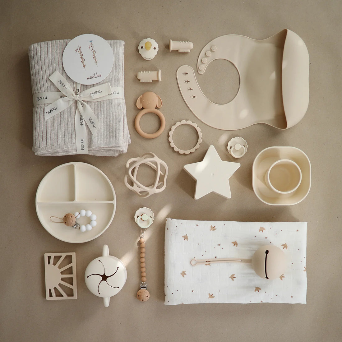 Mushie - Silicone plate - ivory