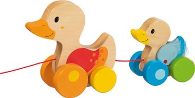 Goki - pull along - duck family