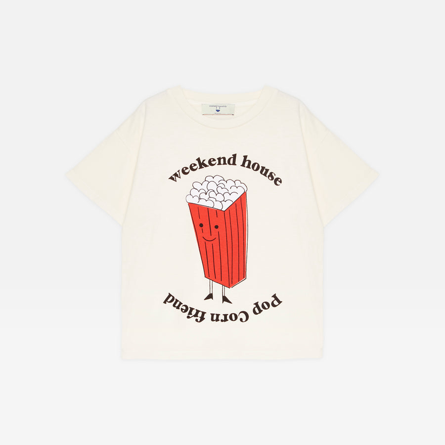 Weekend house kids - popcorn t-shirt - sand