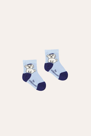 The Campamento - dog baby socks - blue