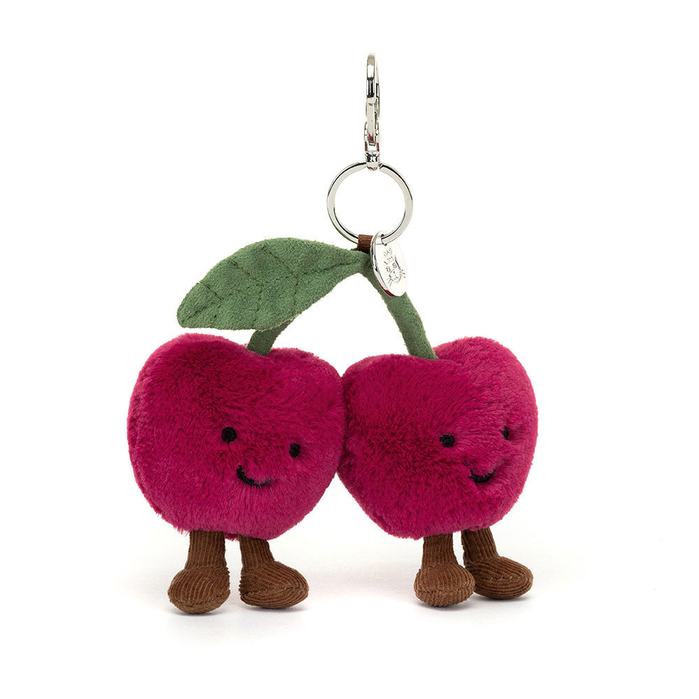 Jellycat - amuseables - cherries bag charm