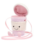 Jellycat - Amuseables - pink coffee bag to go