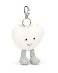 Jellycat - Amuseables - cream heart bag charm