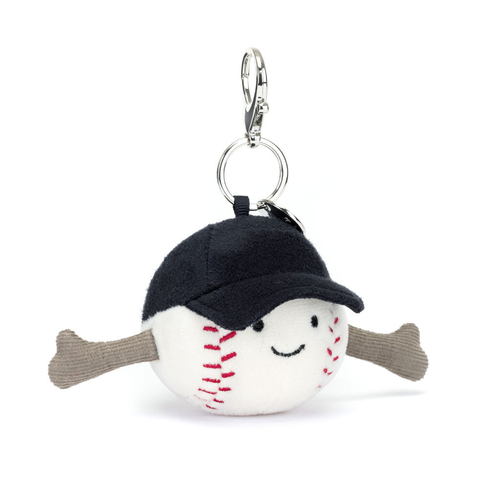 Jellycat - amuseables - sports - baseball bag charm
