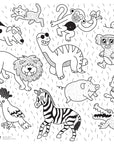 Omy - pocket colouring poster - animals