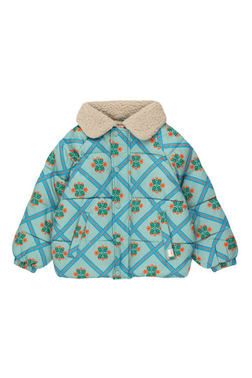 Tiny Cottons - folklore short padded jacket - sage