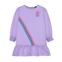 Bonmot - short dress - balloon sleeves - lilac