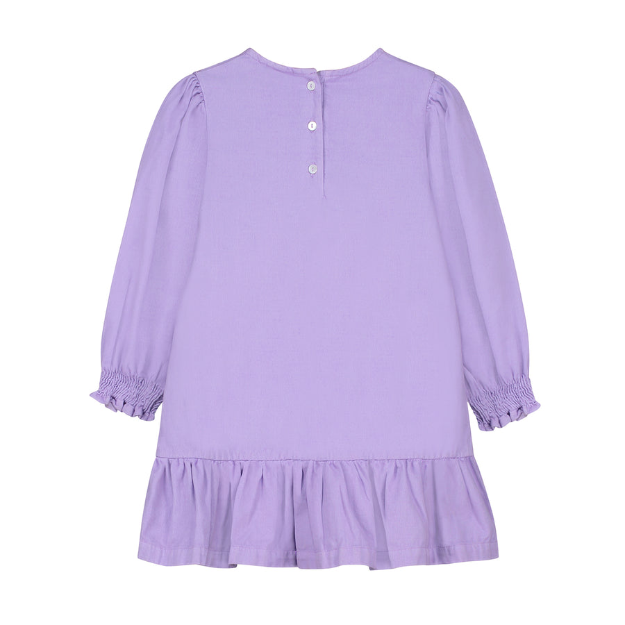 Bonmot - short dress - balloon sleeves - lilac