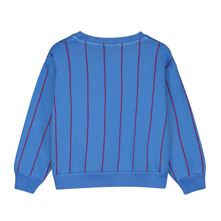 Bonmot - baby sweatshirt - stripes - fresh blue