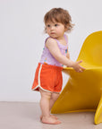 Bobo Choses - baby - red terry shorts